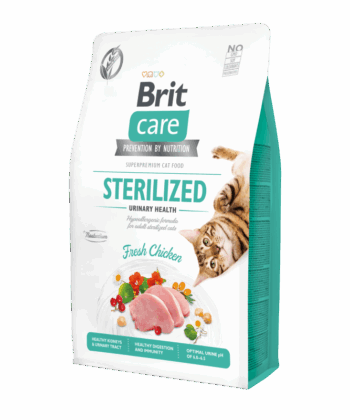 BRIT CARE CAT GRAIN FREE STERILIZED URINARY 2KG