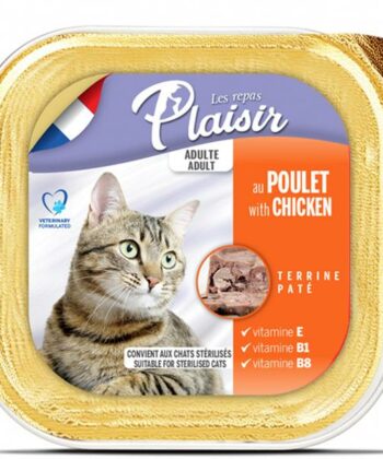 BARQUETTE PLAISIR PATE POULET 100Gr