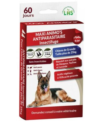 MAXI ANIMO'S INSECTIFUGE GRAND CHIEN 2 4ML