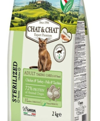 CHAT & CHAT STERILISED POULET 14KG