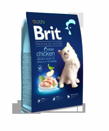 BRIT BY NATURE CHAT STER POULET 8KG