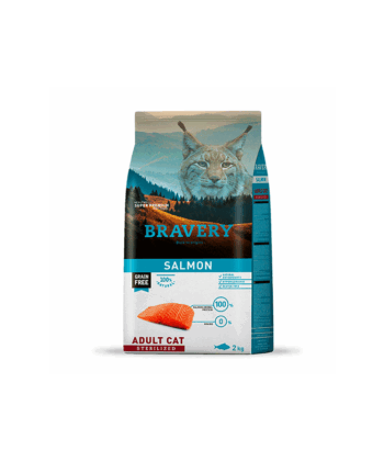 BRAVERY CAT STERILISED SALMON 2KG