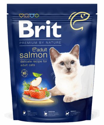 BRIT BY NATURE CHAT ADULT AU SAUMON 1.5KG