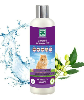 MENFORSAN Shampoing anti insecte à l'huile de Neem chat 300ml