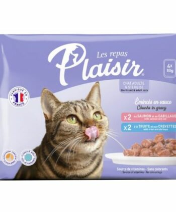 PACK POCHON PLAISIR 4x85Gr SAUMON & TROUT