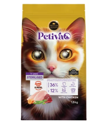 PETIVA CHAT STERILISED POULET 1.5KG