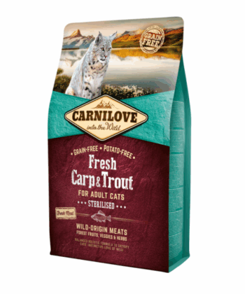 CARNILOVE CHAT CARP TROUT STERILISE 2KG