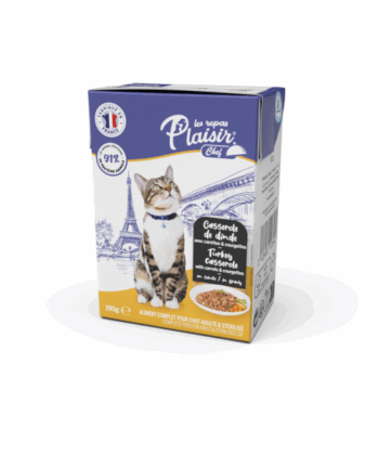 PLAISIR CHEF CHAT CASSEROLE DE DINDE,CAROTTES & COURGETTES 190G