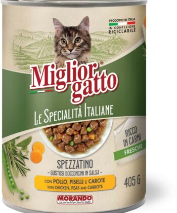 Miglior Gatto Le Specialita Italiane Chicken Greenpeas & Carrots 405Gr