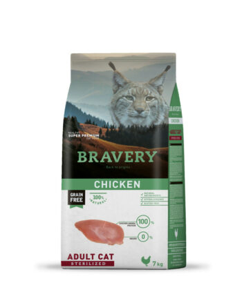 BRAVERY CAT STERILISED CHIKEN 7KG