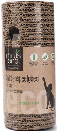 Jouet pour chat Beeztees Minus One Cylindre à gratter en carton marron 10x23 cm