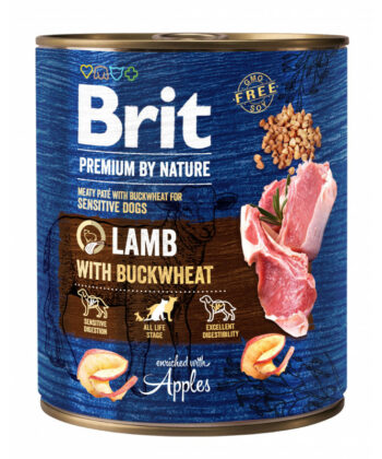 Brit Premium By Nature Agneau et Sarrasin pour Chien Sensible 800g