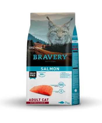 BRAVERY CAT STERILISED SAUMON 7KG