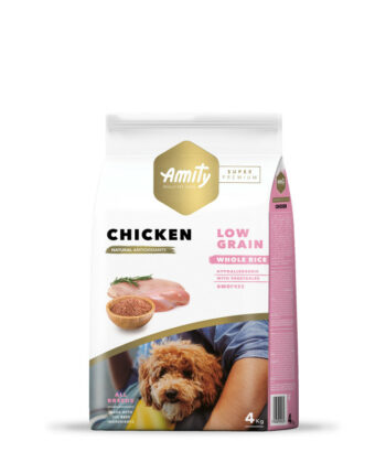 AMITY LOW GRAIN ADULT CHIKEN 4KG