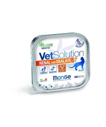 BARQUETTE CAT VETSOLUTION RENAL & OXALATE 100Gr