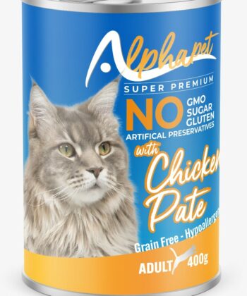 BOITE ALPHAPET CHAT ADULT PATE CHICKEN 400G