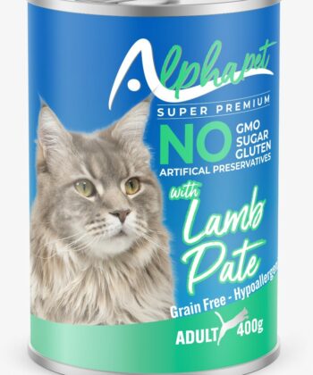 BOITE ALPHAPET CHAT ADULT PATE LAMB 400G