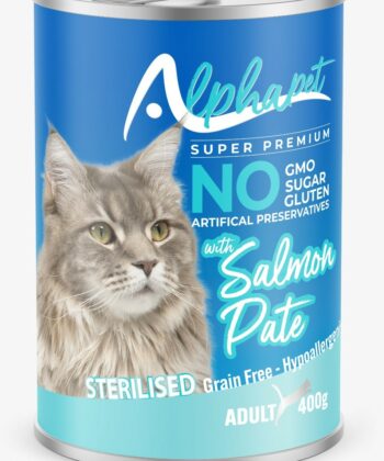 BOITE ALPHAPET CHAT STER SALMON 400G