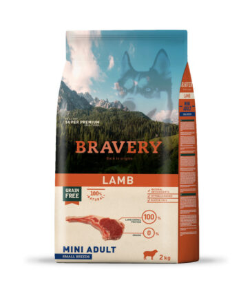 BRAVERY MINI ADULT SANS CEREALES AGNEAU 2KG