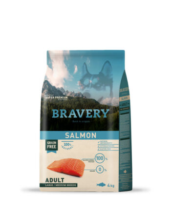 BRAVERY CHIEN ADULT SAUMON 4KG