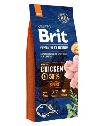 BRIT PREMIUM BY NATURE ADULT SPORT POULET 15 kg