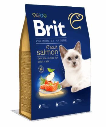 BRIT BY NATURE CHAT ADULT SAUMON 8Kg