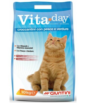 VITADAY CHAT ADULT POISSON LEGUMES 10Kg