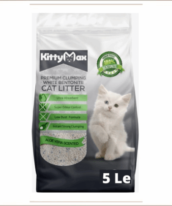 KITTY MAX LITIERE AGGLOMERANTE ALOE VERA 5L