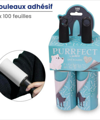 ROULEAUX ADHÉSIFS NETTOYANT POILS  2*100 Feuilles