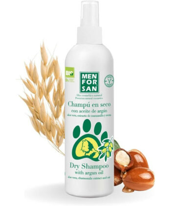 MENFORSAN Shampoing à Sec à l'Huile d'Argan pour Chat 250ml