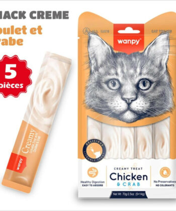 Wanpy Crème - Thon, Poulet et Crabe (5*14g)