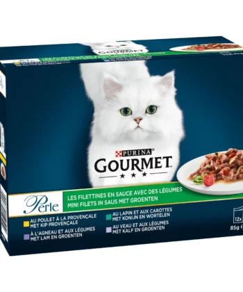GOURMET PERLE LES FILETTINES AVEC DES LÉGUMES - 12 X 85 G