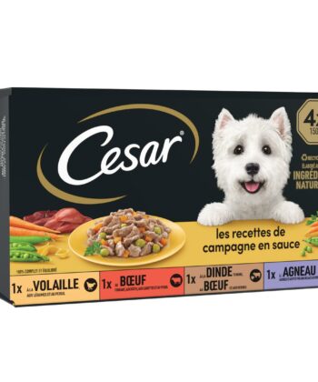Cesar recette de compagne en sauce 150gr Volaille/Boeuf/Agneau/Dinde