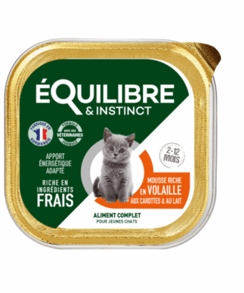 MOUSSE CHATON EQUI&INS VOLAILLE-CAROTTES-LAIT 85GR