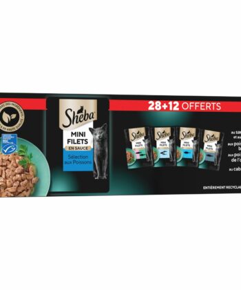 POCHON SHEBA FRAÎCHEUR SÉLECTION AUX POISSONS 85GR