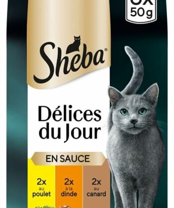 POCHON SHEBA POULET-DINDE-CANARD 6*50G