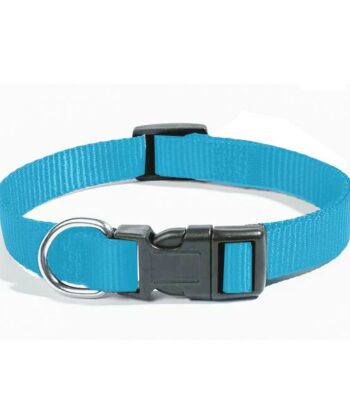 COLLIER NYLON ZANILOVE 10 MM BLEU CLAIR