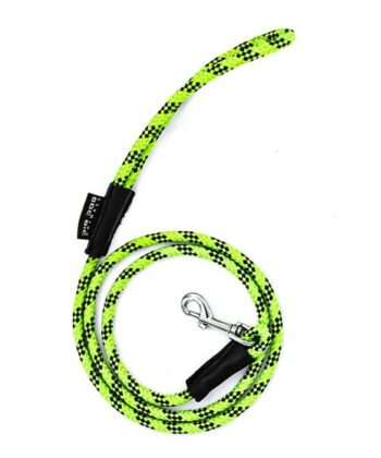 LAISSE CORDE 8 MM VERT FLUO