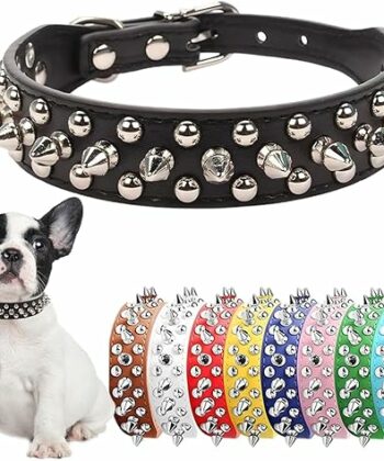 COLLIER EN CUIR CLOUTÉ