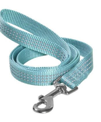 LAISSE SOFT REFLECTIVE 10X1200 MM BLEU CLAIR