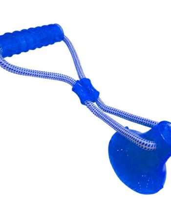 DOG TOYPUL&PLAY C/STICK BLUE 36*13 CM