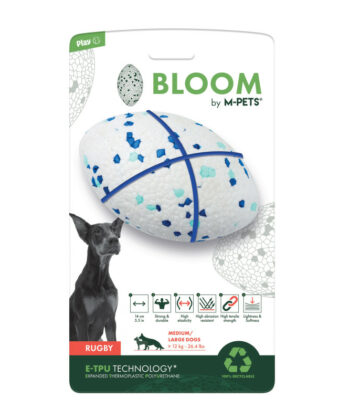 Balle de Rugby Bloom 14cm pour chiens supérieurs à 12kg