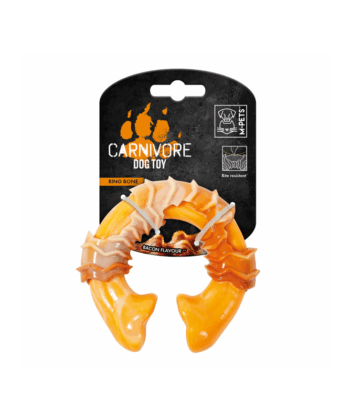 Jouet pour chien Carnivore Ring Bone S - Saveur Bacon