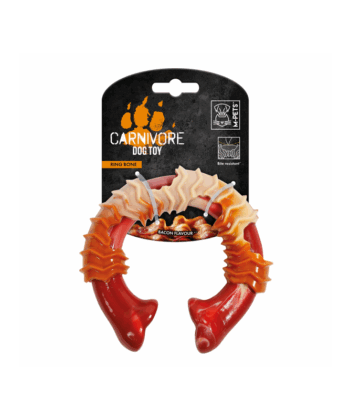 Jouet pour chien Carnivore Ring Bone L - Saveur Bacon