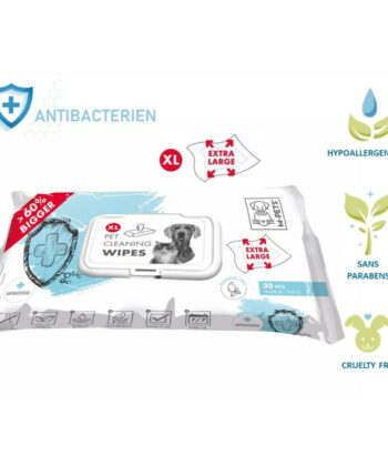LINGETTES ANT-BACTERIENNES EXTRA LARGE 28*18CM - 30PCS