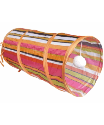 Tunnel pour Chat avec Pompon et Clochette