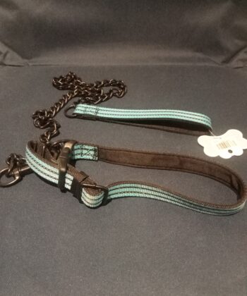 COLLIER + LAISSE AVEC CHAINE