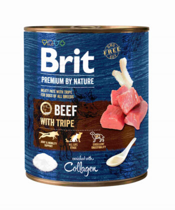 BRIT PREMIUM BY NATURE BOEUF ET TRIPE 800GR