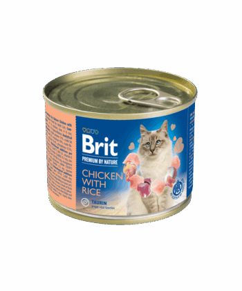 Brit Premium By Nature Patée Pour Chat Poulet et Riz 200g