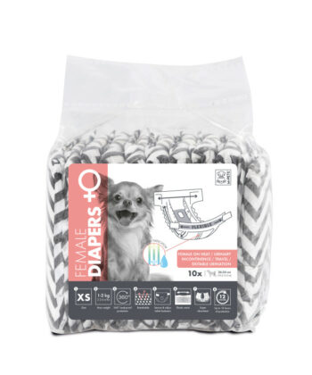 Couches XS Pour Chien Femelles - 10 Pièces